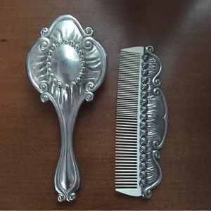 Vintage International Silver Company Vanity Brush and Comb